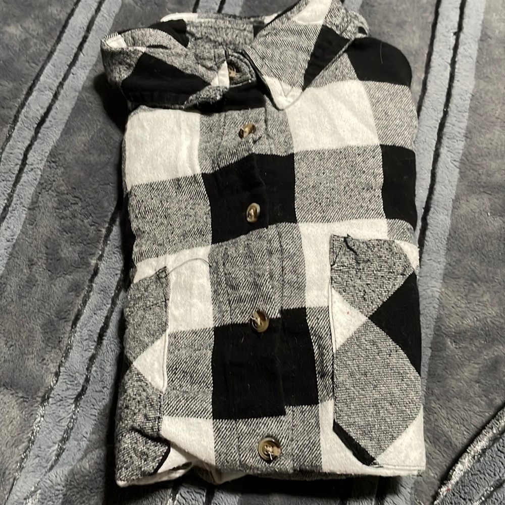 Black and white flannel